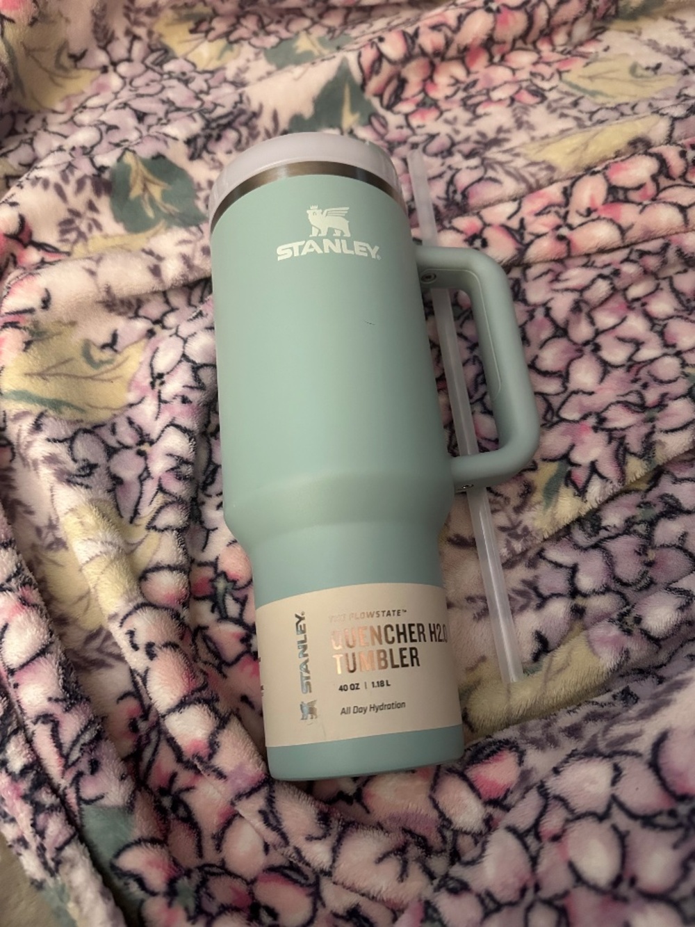 NEW STANLEY TUMBLER SEAFOAM GREEN 40iz